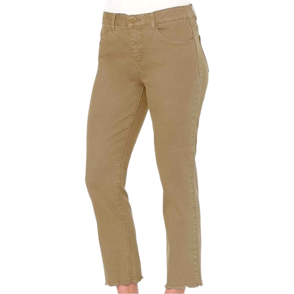 Democracy AB solution High Rise Slim Straight Crop Pant Slimming Panels NWT
